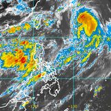 Typhoon Chedeng continues to weaken but monsoon rain persists