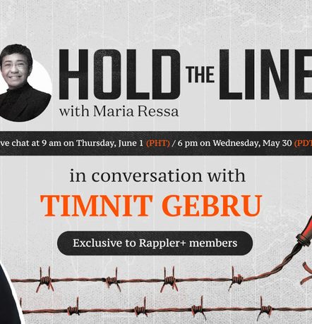Maria Ressa talks to ethical AI advocate Timnit Gebru