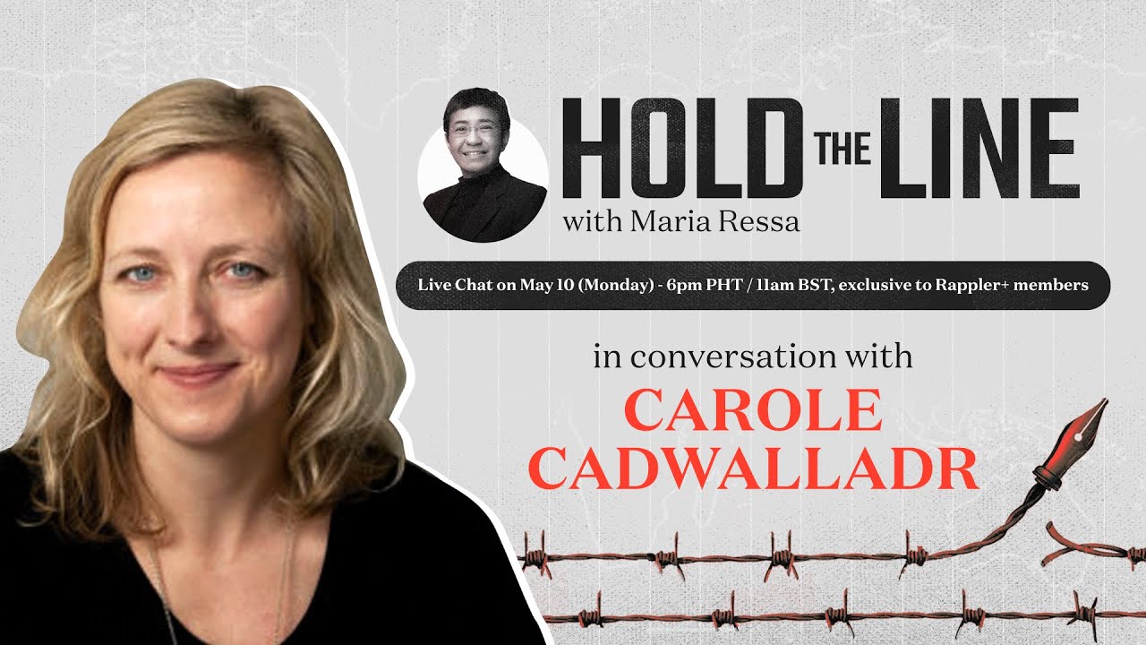 #HoldTheLine: Maria Ressa talks to journalist Carole Cadwalladr