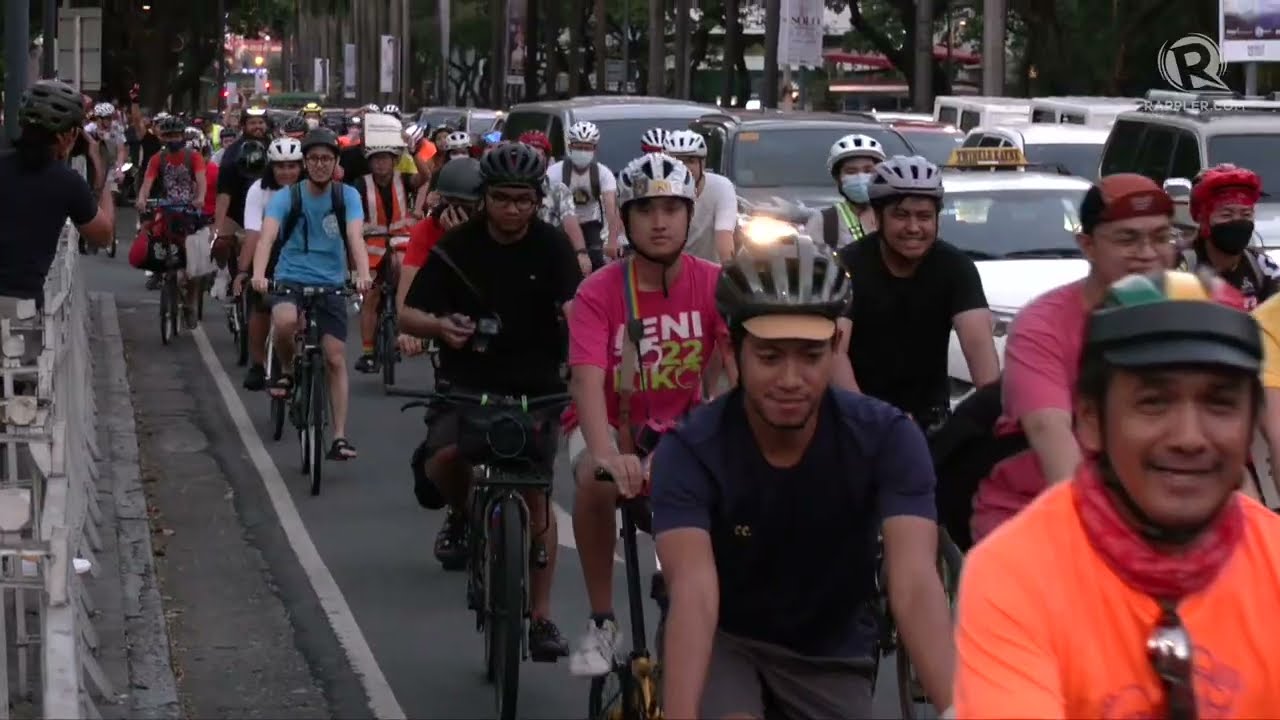 WATCH: Cyclists, advocates protest proposed Ayala Avenue bike lane conversion