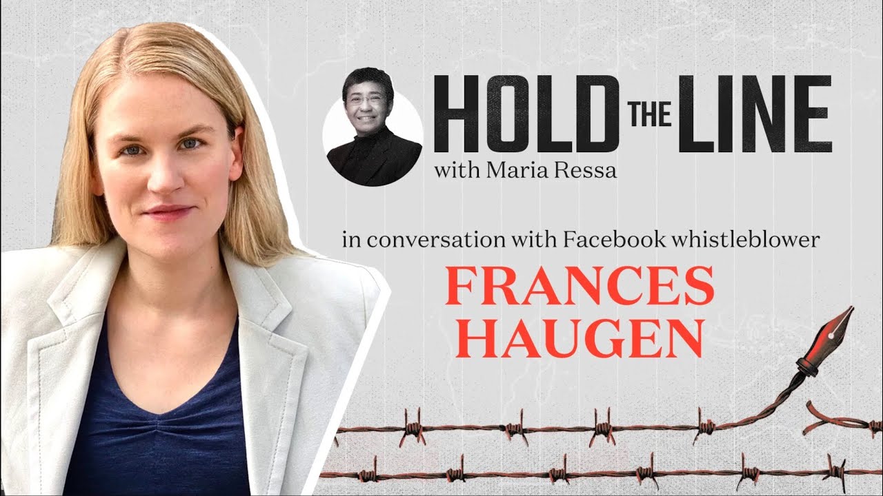 Maria Ressa talks to Facebook whistleblower Frances Haugen