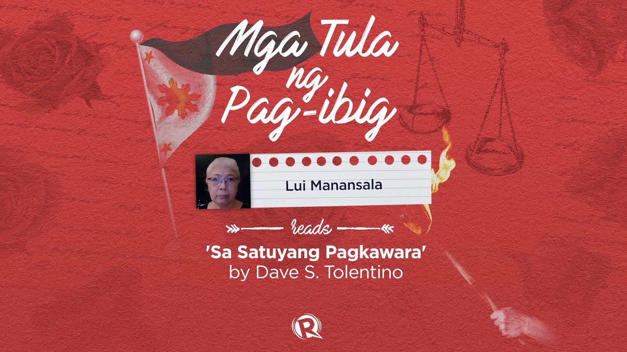 [WATCH] Mga tula ng pag-ibig: Lui Manansala reads Dave S. Tolentino’s ‘Sa Satuyang Pagkawara’