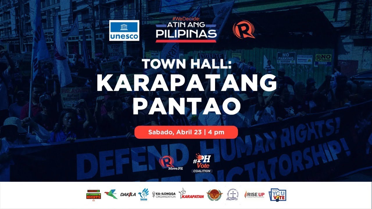 #AtinAngPilipinas Town Hall: Karapatang pantao