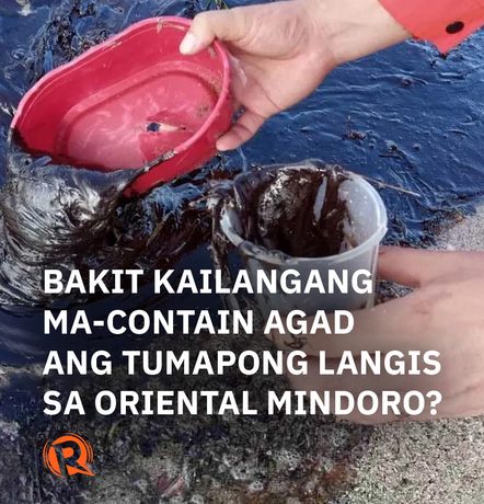 PANOORIN: Bakit kailangang ma-contain agad ang tumapong langis sa Oriental Mindoro?